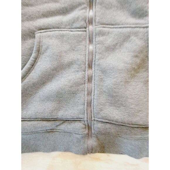 Craftsman XL Hoodie Men Large Gray Full Zip Up Jacket Heavy Fleece Lined Pckts - Picture 6 of 10